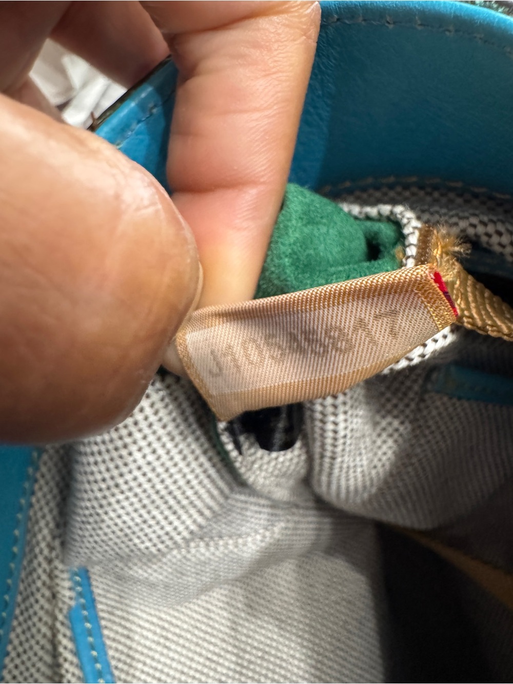 Dooney Florentine Leather Large Barlow Satchel Sky Blue - Picture 10 of 10